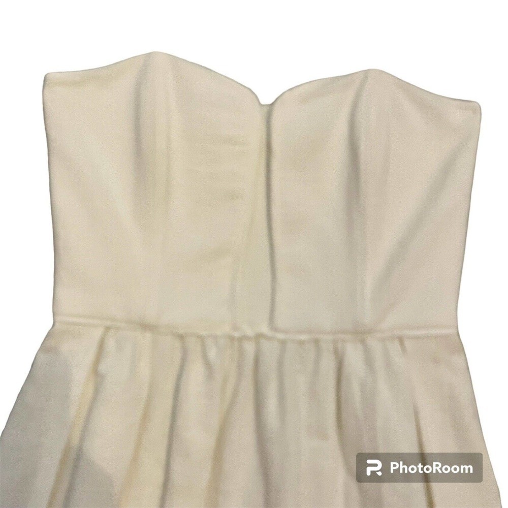 Ella Moss Debbie Strapless Corset Dress Size Small Ivory Cotton Minimali… - Picture 2 of 10